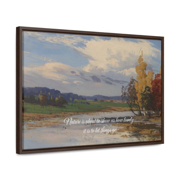 Autumn Quote Nature Framed Canvas