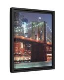 Framed Canvas of Brooklyn Bridge, New York