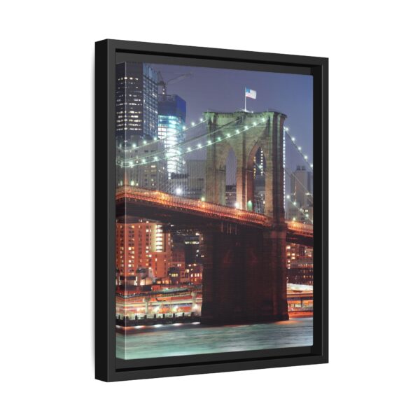 Framed Canvas of Brooklyn Bridge, New York