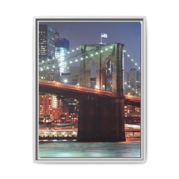 Framed Canvas of Brooklyn Bridge, New York