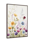 Wildflower Botanical Framed Canvas