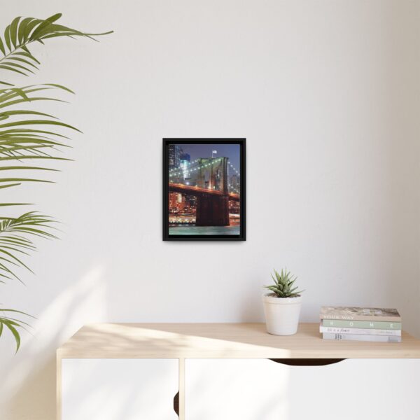 Framed Canvas of Brooklyn Bridge, New York