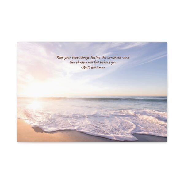 Inspirational Tropical Beach Scene Canvas