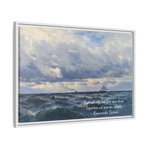 Coastal Nautical Sea Landscape Canvas