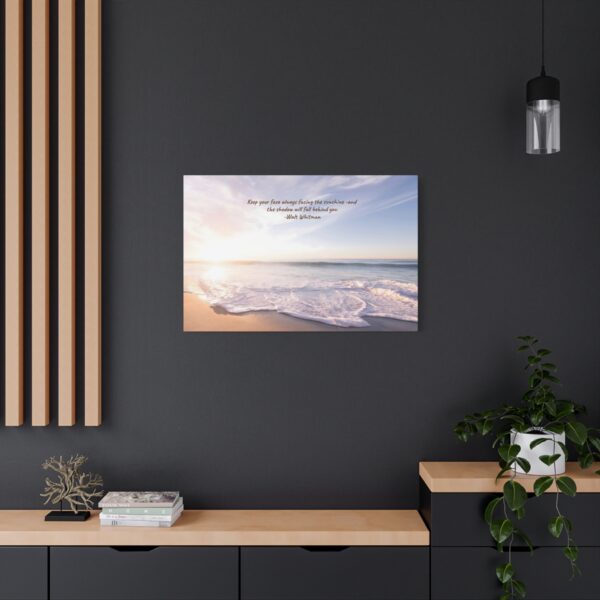 Inspirational Tropical Beach Scene Canvas