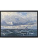 Coastal Nautical Sea Landscape Canvas
