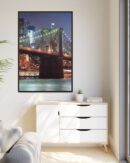 Framed Canvas of Brooklyn Bridge, New York
