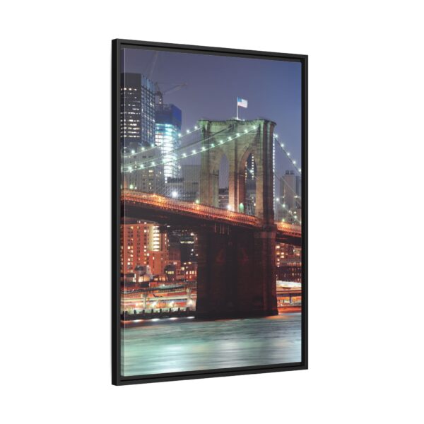 Framed Canvas of Brooklyn Bridge, New York