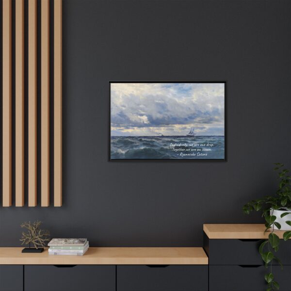 Coastal Nautical Sea Landscape Canvas