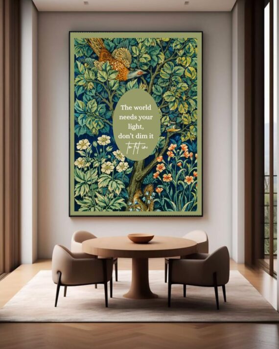 Letting Go Quote Fall Wall Art