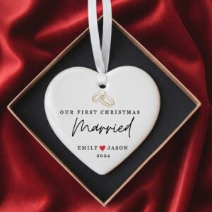 Our First Christmas Ornament 2025, Wedding Engaged Gift.