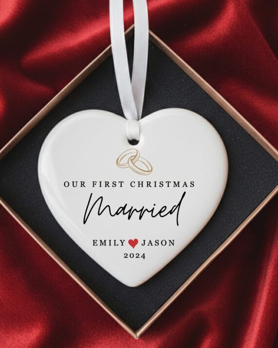 Our First Christmas Ornament 2025, Wedding Engaged Gift.
